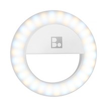 보챙 LED 라이트 휴대용 셀카조명 방송 유투브 셀카링, 화이트
