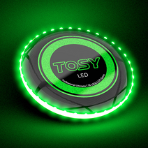 Tosy 36 LED 얼티메이트 플라잉 듀오 디스크 & 부메랑 led원반 원반던지기 플라잉디스크 캠핑놀거리 얼티밋디스크, 36LED 플라잉 디스크 단품, 그린