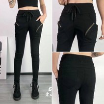 봉숙이 더블 여성 빅사이즈 배기 스판 봄 가을 간절기 밴딩 베기 인생 편한 바지 여자 팬츠