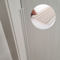 문 손끼임 방지 장치 문쾅 아기 손가락 끼임 손낌 문틈 커버 보호대 방문 스토퍼, 원형타입, 2m, 노랑