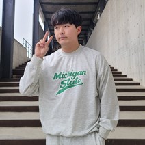 디센도 남녀공용 특양면 로고 맨투맨