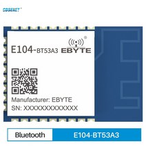 해외 CDSENET EFR32BG22 2.4GHz GFSK BT5.2 블루투스 모듈 산업용 등급 고정밀 저온 표류 E104 BT53A3 PRO, One Color, One Size, 한개옵션0