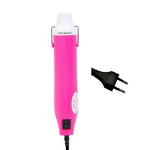 열풍기 히팅건 300W 공기 히트 건 전기 온도 송풍기 미니 전동 공구 수축 튜브 납땜 랩 플라스틱 고무 스탬프 열풍 히트건, 유럽 plug pink