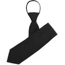 젠틀안트 남성 자동넥타이 단색 블랙 05-043