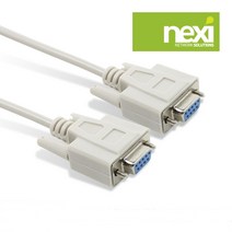 (NEXI) 시리얼9핀케이블 DB9(F)암-DB9(F)암 타입 1.8M 3M 표준9핀 시리얼포트규격, 3m[NX383], 1개