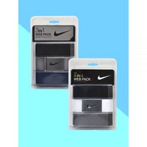 나이키골프 3팩 남녀공용 골프 벨트 세트 DS5006NIKE 3PACK GOLF BELT, 01. 블랙 핑크 화이트