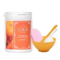 지알비 포도당함유 붓기 있는 푸석푸석 호박 샤베트 모델링팩 500g+팩도구 3종+핑크해면, 단품, 단품