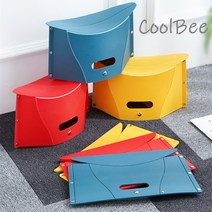 CoolBee 휴대용 접이식 의자 서류철 모양 아이디어 2P, 노란색 2P