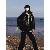 야구복 아우터 옷 춘추박시 코트