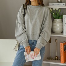에브리나나 / 6color 러블리 크롭맨투맨