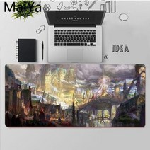 Maiya 품질 로스트 아크 고무 마우스 내구성 데스크탑 마우스 패드 대형 마우스 패드 키보드 매트, 잠금 가장자리 30x80cm, A3, 1개