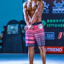 피지크보드숏 웨이크보드복 바지 휘트니스 대회 수상 스키복 스웜팬츠 남자 바다 여름휴가, 초코렛