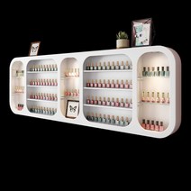 네일샵선반 진열대 벽선반 진열장 향수 프레임 매니큐어, 빛이 없는 수박 빨간 방 모양 스탠드