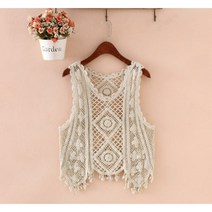 손뜨개조끼 여름니트조끼 와이드 숄더 스트랩 짧은 조끼 겉옷 여성 여름 니트 작은 스트랩 민소매 탑