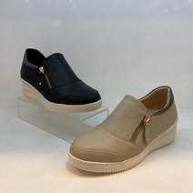 허시파피 여성 5.5cm 지퍼 장식 캐주얼 슬립온 FN483 484