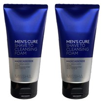 2개)미샤 맨즈큐어 쉐이브투클렌징폼150ml