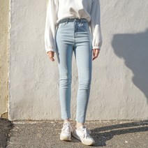 나나진 웨이비 속밴딩 세미스키니진 NA2207