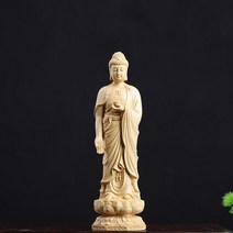 반가사유상 미니어처 굿즈 회양목 서삼불 조각 나무 사규무니 관음상 예배 집 장식 20 cm 30cm, [01] 20CM, [01] A