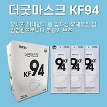 더굿 KF94 국산 귀안아픈 귀가편한 덴탈 약국 마스크 100매, 대형 화이트 100매