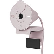 로지텍 브리오300 FULL HD 200만 화소 웹캠, 핑크