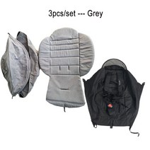 베이비 유모차 액세서리 캐노피 후드 차양 175 ° 시트 쿠션 코튼 라이너 패드 Babyzen Yoyo2 Yoya YOYO 2, 02 175 Light Gray