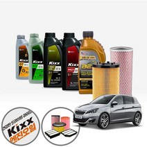 푸조 308(2세대)(13~21) 1.2 가솔린 킥스파오 5w20 5w30 5w40 합성엔진오일 4통+흡기+오일필터 KPT-138 cs38016, 킥스파오1 0W40(최고급공용)(16400)