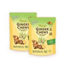 Prince of Peace Ginger Chews With Mango 4 oz. – Candied Ginger – Mango Candy – Mango Ginger Chews –, 1