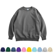 S~3XL 오버핏 쭈리맨투맨_남자 여자 빅사이즈 긴팔 티셔츠 무지맨투맨