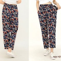 일바지_할머니_바지_꽃무늬_여름용_몸빼_까실이_고무줄_밴딩_작업복_홈웨어_편한_농사