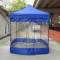 텐트 천막 창고 농막 주차장 지붕 바베큐장 그늘막, 텐트 - 3x3m파랑 (4면천)