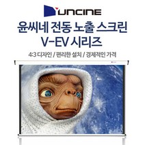 YUNCINE 윤씨네 전동스크린 자동 무선 빔스크린 80인치 100인치 120인치, 100인치 빔스크린 (유선스위치형)