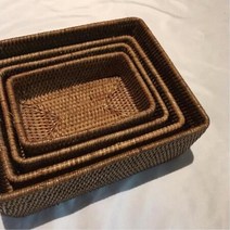 화장대 소품 라탄 정리함 바스켓 (S) 유니크 주방 매장소품 장식 앤틱, 상세페이지 참조