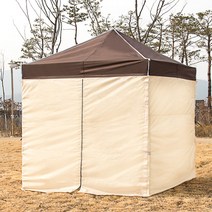 럭셔리 3x3 캐노피천막 캠핑천막 감성천막 포장마차 야외천막 접이식천막, L천막 3X3 레드