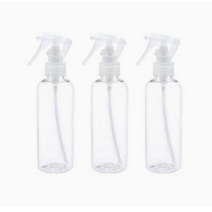 병도매닷컴 DT200 투명 건스프레이 용기, 흰색캡, 6개입