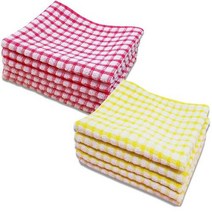 타올인 레트로 행주 물수건30g 30×45cm행주식당주방 면100%, 노랑