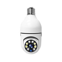 전구형 무선 CCTV 간편 설치 360도 회전 매장 사무실 창고 실외 홈캠 베이캠, 올컬러나이트 + 64GB + 1080p + 3.6mm
