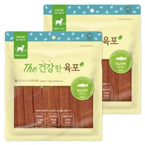 굿데이 더건강한육포 강아지 간식 300g, 리얼 연어맛, 2개