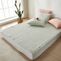 이솔홈 옴브레체크 30수 선염 광목 카페트 침대패드 SS, 옴브레체크 카페트(SS), 차콜