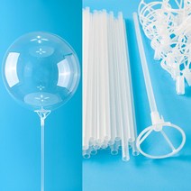 버블풍선컵스틱35cm(50세트) 풍선꽂이 풍선스틱, 쿠팡 본상품선택