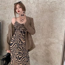 바다 원피스 반팔 랩 시원한 롱 스판 면 연예인 바캉스 룩 하와이안 끈나시 미니 동남아