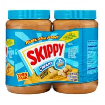 스키피 크리미 땅콩 버터 스프레드 48oz(1.36kg) 2팩 Skippy Creamy Peanut Butter Spread, 1개, 1.36kg