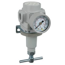 PneumaticPlus SAR 시리즈 T 핸들 압축 에어 레귤레이터 NPT 스레드 사이즈 게이지 브래킷 포함 1.9cm 3 4인치, 1/2 NPT