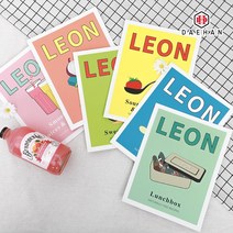 LEON 양면 카드 촬영 소품 감성 인테리어 벽장식 레옹 잡지 책, 02_레옹카드-런치박스