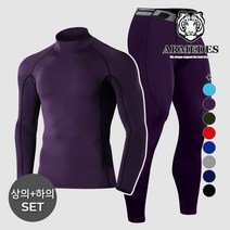 아르메데스 남성용 사계절 크로스핏 터틀상의 + 9부 바지 상하의세트 ID10511061
