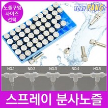 물 스프레이 분사 미스트 안개 포그 노즐 1box 50개, 분사노즐 0.3mm 50개