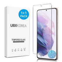 1+1 UBX 지문인식 갤럭시 풀커버 프리미엄 3D 액정 보호 강화 유리 필름 S22 +