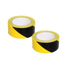 시트 경고 테이프 다목적 안전 경고 테이프 건설 엔지니어링 스티커 비상 실내 공장, 48mm x 33m, 하나
