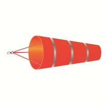 반사 Windsock 야외 Scratchproof Windproof 형광 바람 양말 Weathervane 베인 공항 농장, 02 Red Gray