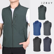 [이지바이] 슬로우 남성 춘추용 바람막이 조끼 / 가볍게 툭 걸치기 좋은 빅사이즈 조끼_등산복 작업복