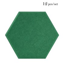 흡음재 방음 음향 패널 12 Pcs 벽 스티커 홈 스튜디오 소음 절연 데코 문침실 액세서리, 본상품, 30-Gemstone Green